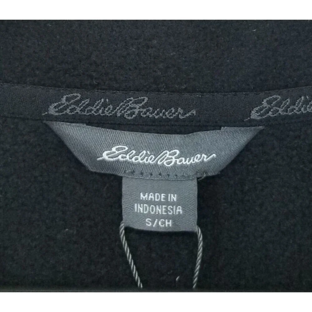 NWT Eddie Bauer Sweater Fleece Knit Hunter Forest Night Classic Fit Men's Small - Picture 2 of 6